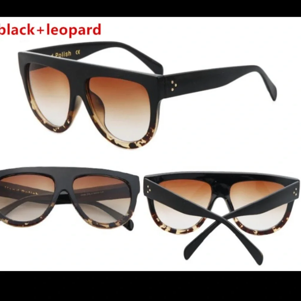 “PRICE DROP” Brown & Leopard Acetate Sunglasses